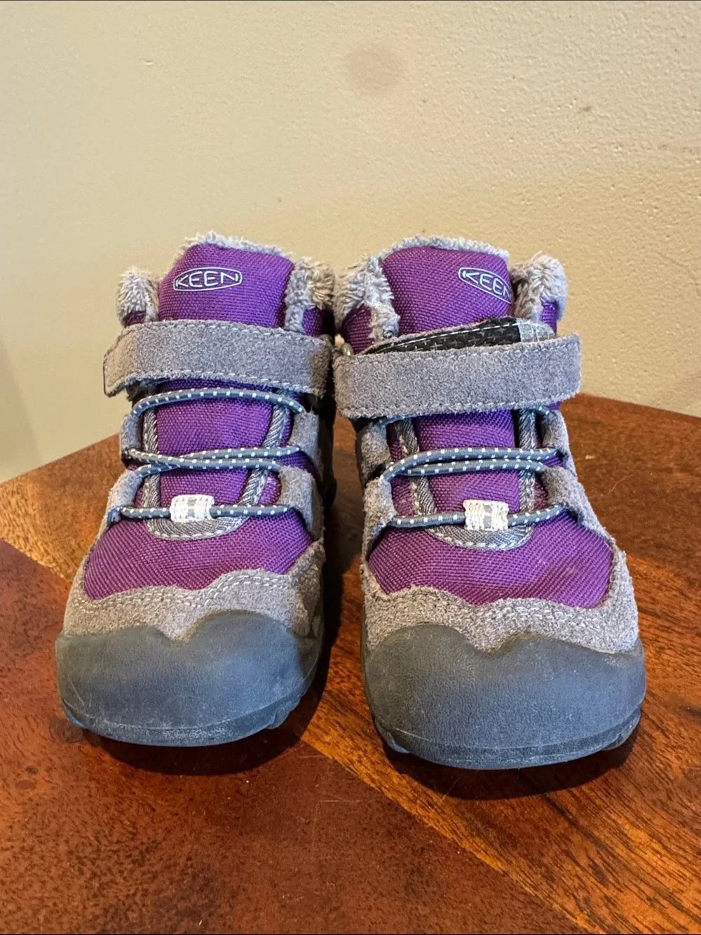 Keen Kids Purple and Gray Winter Boots